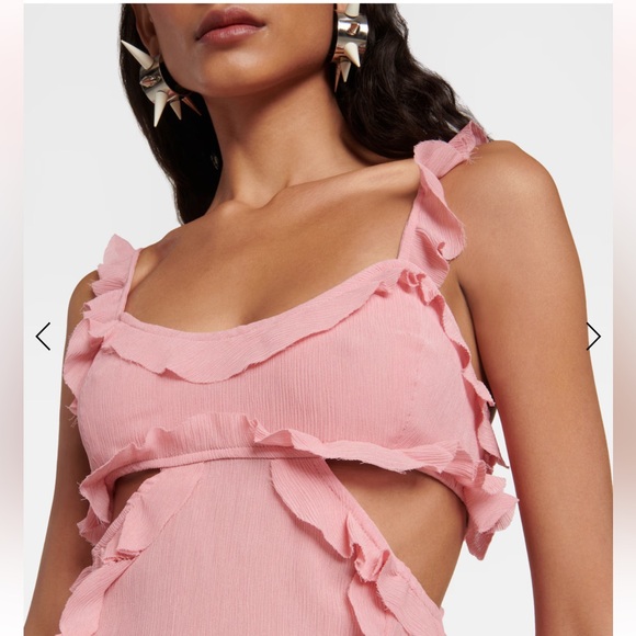 Acne studios Ruffled top in GREEN - Picture 5 of 8